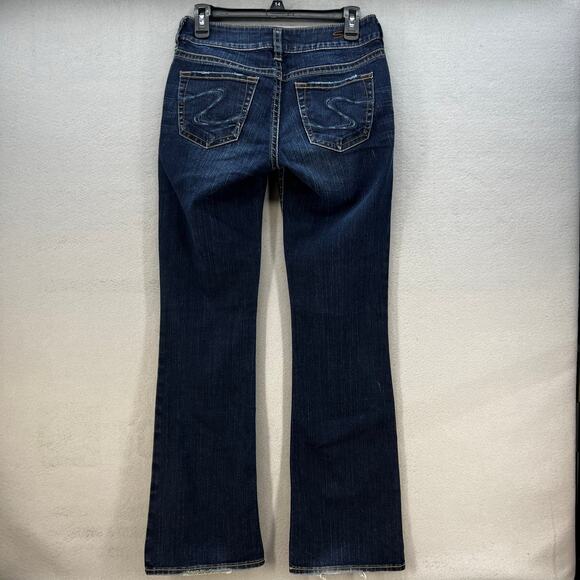 Silver Jean Co. Jeans Women's 27x32 (4) Dark Blue Suki Bootcut Flare Preppy - Picture 2 of 15